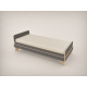 Reni convertible cot, 120x60, in Anthracite, with Sonoma edge
