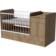 Bogi combi cot 120x70 in light sonoma color