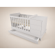 Reni convertible cot, 120x70, in light grey