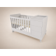 Reni convertible cot, 120x70, in light grey