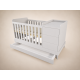 Reni convertible cot, 120x70, in light grey