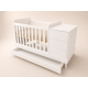 Reni combi cot 120x60 in white