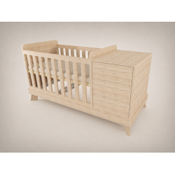 Reni combi cot 120x60 in Sonoma color