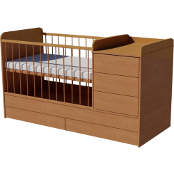 Reni combi cot 120x60 in beech color Reni combi cot 120x60 in beech color