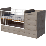 Reni combi cot 120x70 in silver oak