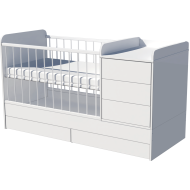 Reni combi cot 120x70 in white