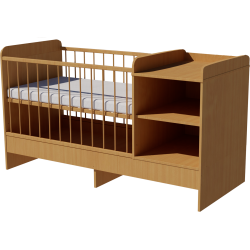 Lili combi cot 120x70 in beech color