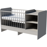 Lili combi cot 120x70 in gray