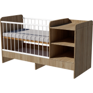 Lili combi cot 120x70 in light sonoma color
