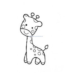 Giraffe, facing left