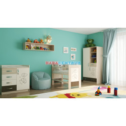 Merlin nursery (Tomi changing table, Geri wardrobe, Martin cot 120x60) Merlin nursery (Tomi changing table, Geri wardrobe, Martin cot 120x60)