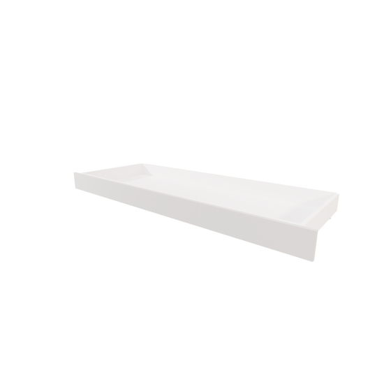 Bedding storage in light grey