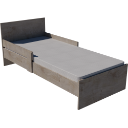 Zoli youth bed 200x90 in silver oak Zoli youth bed 200x90 in silver oak