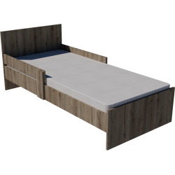 Zoli youth bed 200x90 in chestnut color Zoli youth bed 200x90 in chestnut color