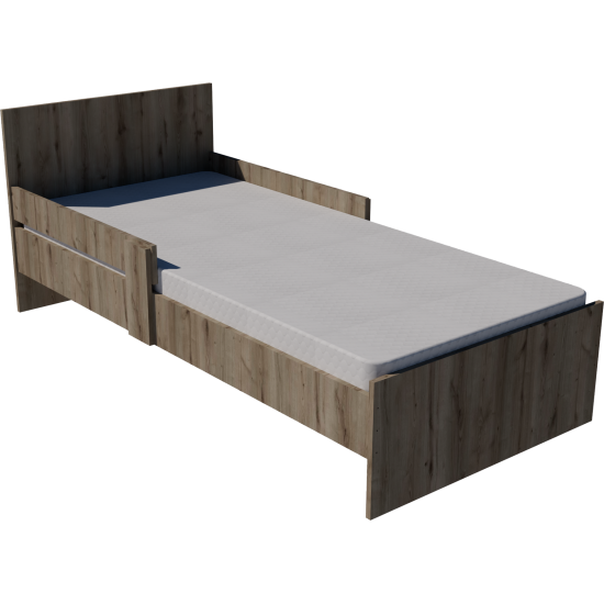 Zoli youth bed 200x90 in chestnut color Zoli youth bed 200x90 in chestnut color