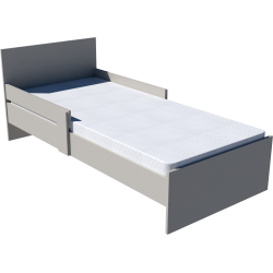Zoli youth bed 200x90 in light gray Zoli youth bed 200x90 in light gray