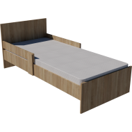 Zoli youth bed 200x90 in light sonoma color
