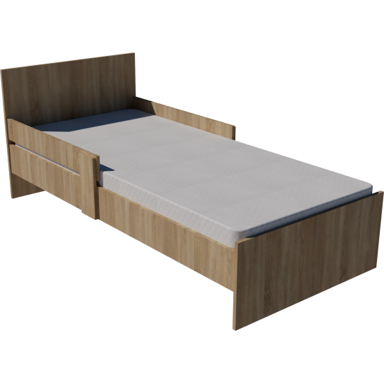 Zoli youth bed 200x90 in light sonoma color Zoli youth bed 200x90 in light sonoma color