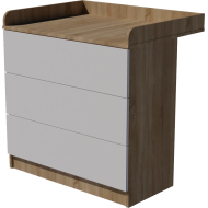 Patrik changing table in light sonoma white