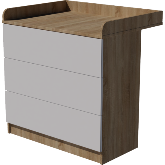 Patrik changing table in light sonoma white Patrik changing table in light sonoma white