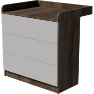 Patrik changing table  Dark sonoma white