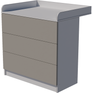 Patrik changing table in white and light gray
