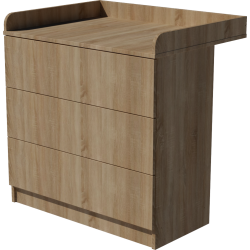 Patrik changing table in light sonoma color Patrik changing table in light sonoma color