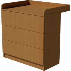 Patrik changing table in beech color Patrik changing table in beech color