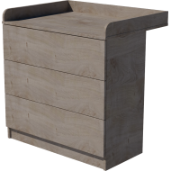 Patrik changing table  Silver oak color Patrik changing table  Silver oak color