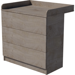 Patrik changing table  Silver oak color Patrik changing table  Silver oak color