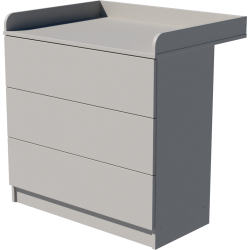 Patrik changing table in light gray Patrik changing table in light gray