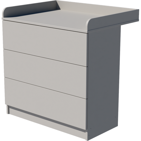 Patrik changing table in light gray Patrik changing table in light gray