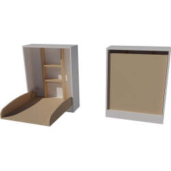Wall-mounted changing table, dimensions: 66x83x84. White and cappuccino color. Wall-mounted changing table, dimensions: 66x83x84. White and cappuccino color.