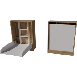 Wall-mounted changing table, dimensions: 66x83x84. Light sonoma white color. Wall-mounted changing table, dimensions: 66x83x84. Light sonoma white color.