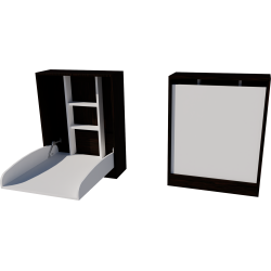 Wall-mounted changing table, dimensions: 66x83x84. Wenge-white color. Wall-mounted changing table, dimensions: 66x83x84. Wenge-white color.