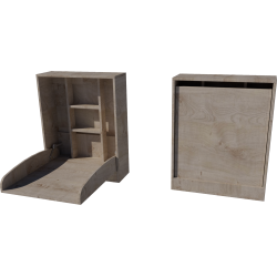 Wall-mounted changing table, dimensions: 66x83x84. Desmond color. Wall-mounted changing table, dimensions: 66x83x84. Desmond color.