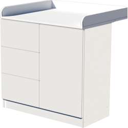 Peti changing table, size 90x40x85. White color. Peti changing table, size 90x40x85. White color.