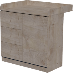 Peti changing table, size 90x40x85. Desmond color. Peti changing table, size 90x40x85. Desmond color.