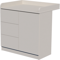 Peti changing table, size 90x40x85. Grey color. Peti changing table, size 90x40x85. Grey color.