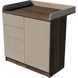 Tomi changing table, size 90x40x85. Dark sonoma-birch color. Tomi changing table, size 90x40x85. Dark sonoma-birch color.