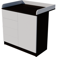 Tomi changing table, size 90x40x85. Wenge-white color. Tomi changing table, size 90x40x85. Wenge-white color.