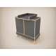 Tomi changing table in Anthracite, with Sonoma edging