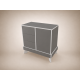 Tomi changing table in Anthracite, with light grey edging