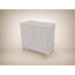 Tomi changing table in light grey