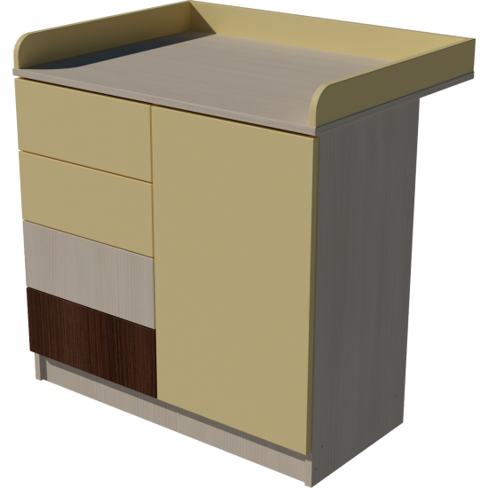 Tomi changing table, size 90x40x85. Birch-vanilla-mocha color Tomi changing table, size 90x40x85. Birch-vanilla-mocha color