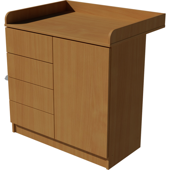 Tomi changing table, dimensions 90x40x85. Beech color Tomi changing table, dimensions 90x40x85. Beech color