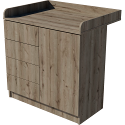 Tomi changing table, size 90x40x85. Chestnut color. Tomi changing table, size 90x40x85. Chestnut color.