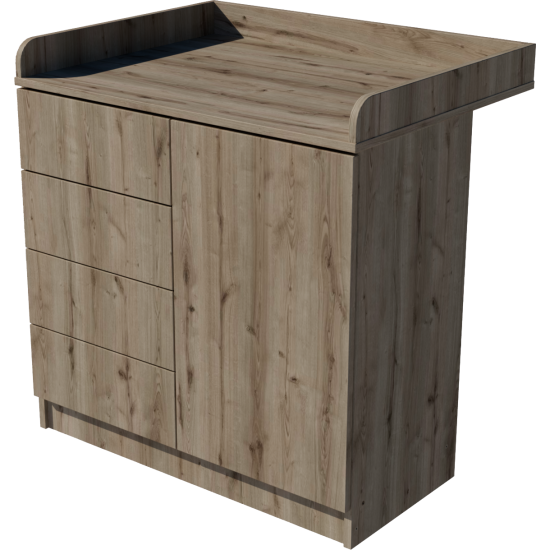 Tomi changing table, size 90x40x85. Chestnut color. Tomi changing table, size 90x40x85. Chestnut color.