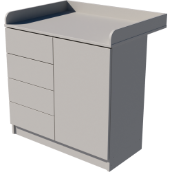 Tomi changing table, size 90x40x85. Grey color. Tomi changing table, size 90x40x85. Grey color.