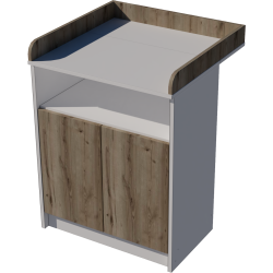 Zsófi changing table, size 70x40x85. Dark sonoma-white color. Zsófi changing table, size 70x40x85. Dark sonoma-white color.